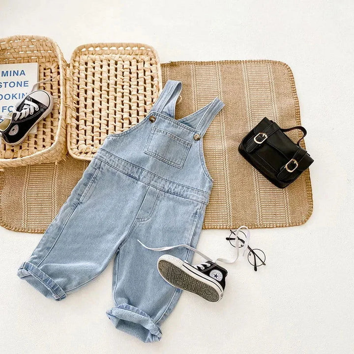 Macacão Jardineira Confortável Estilo Jeans Ama Mamma - Ama Mamma