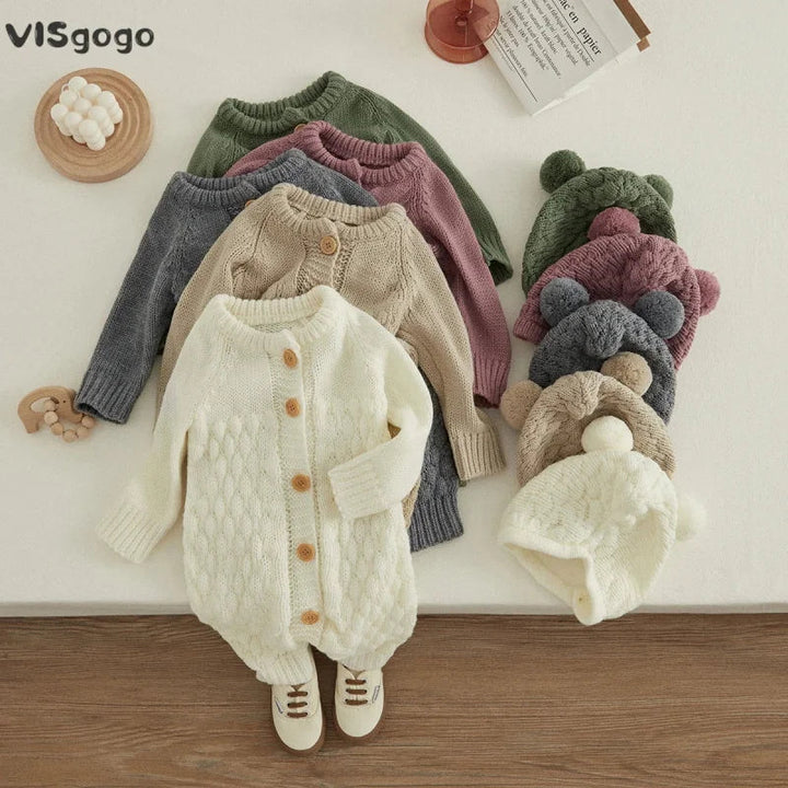 Macacão com Touca Luxuosa de Tricot Ama Mamma - Ama Mamma