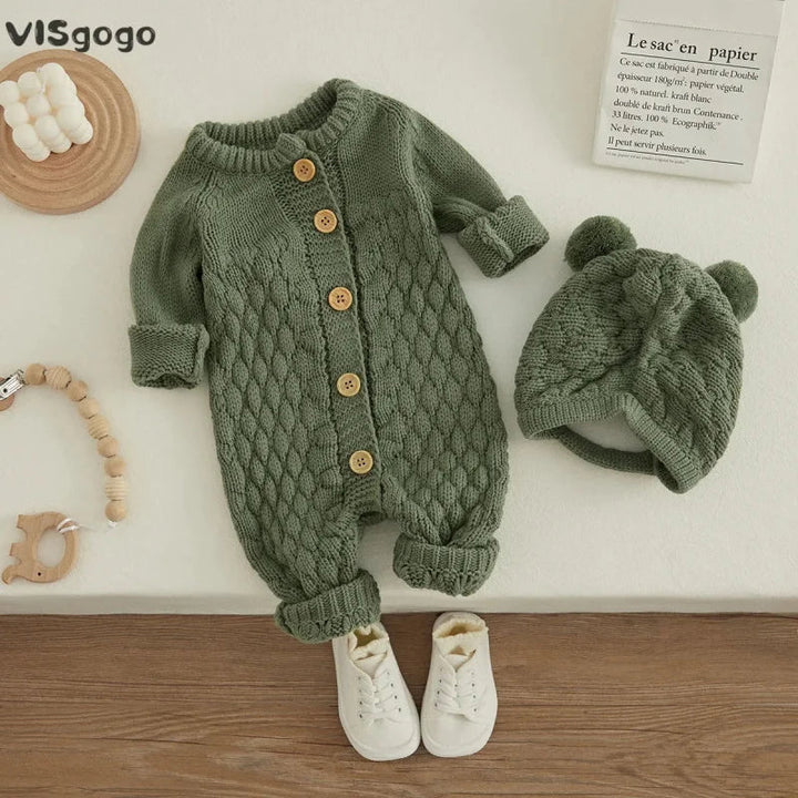 Macacão com Touca Luxuosa de Tricot Ama Mamma - Ama Mamma