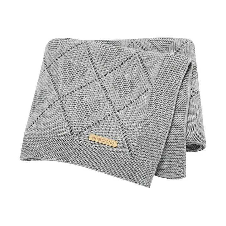 Cobertor Tricot Charmoso Heart Ama Mamma - Ama Mamma