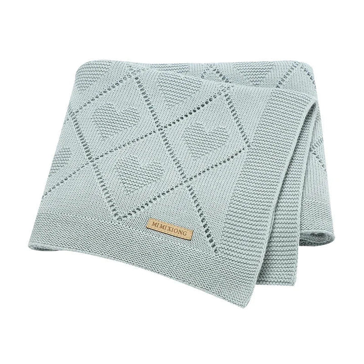 Cobertor Tricot Charmoso Heart Ama Mamma - Ama Mamma