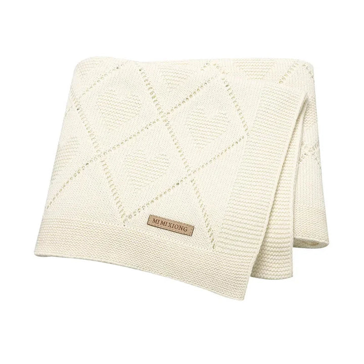 Cobertor Tricot Charmoso Heart Ama Mamma - Ama Mamma