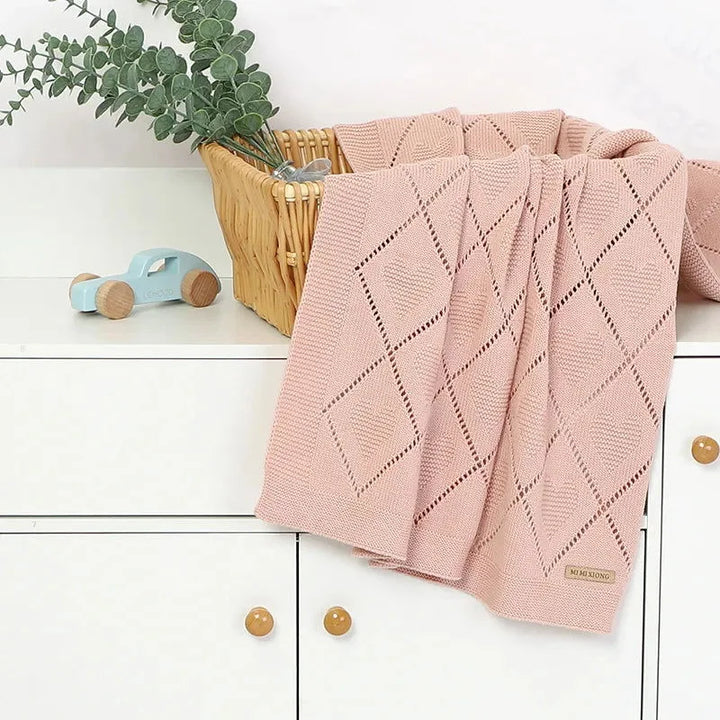 Cobertor Tricot Charmoso Heart Ama Mamma - Ama Mamma