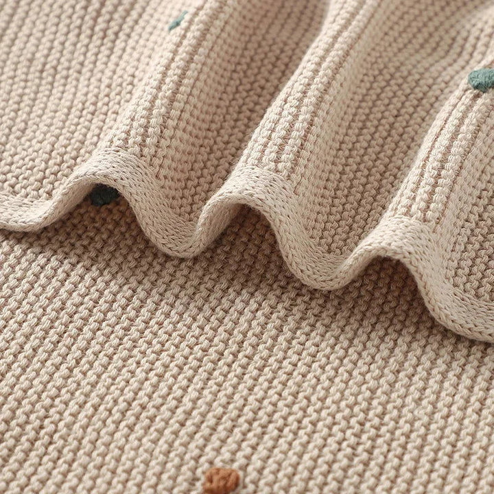 Manta Tricot com Bolinhas Coloridas para Bebê Ama Mamma - Ama Mamma