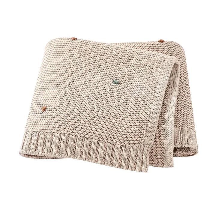 Manta Tricot com Bolinhas Coloridas para Bebê Ama Mamma - Ama Mamma
