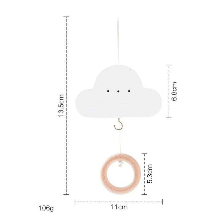 Mobile de Berço Estimulante com Chocalhos e Suporte de Madeira Ama Mamma - Ama Mamma
