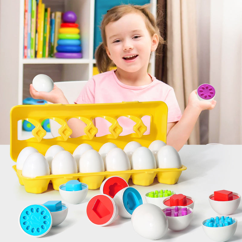 Ovos de Encaixar Divertidos Brinquedo Educativo