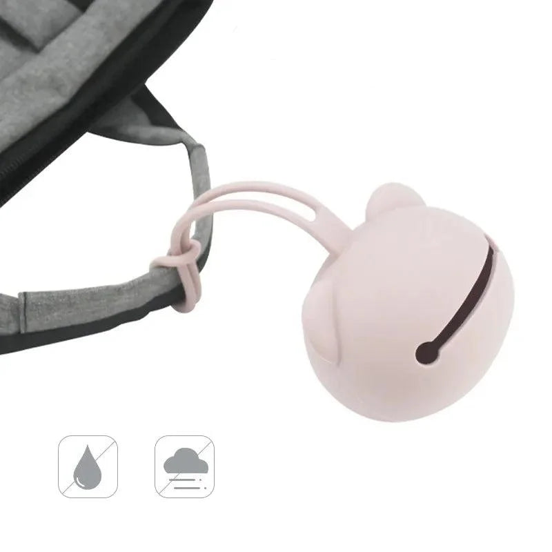 Porta Chupeta Compacto de Silicone com Design Elegante Ama Mamma