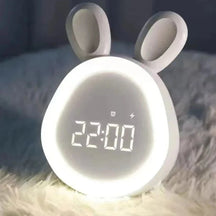 Despertador Infantil de Coelho com LED e Luz Noturna Ama Mamma