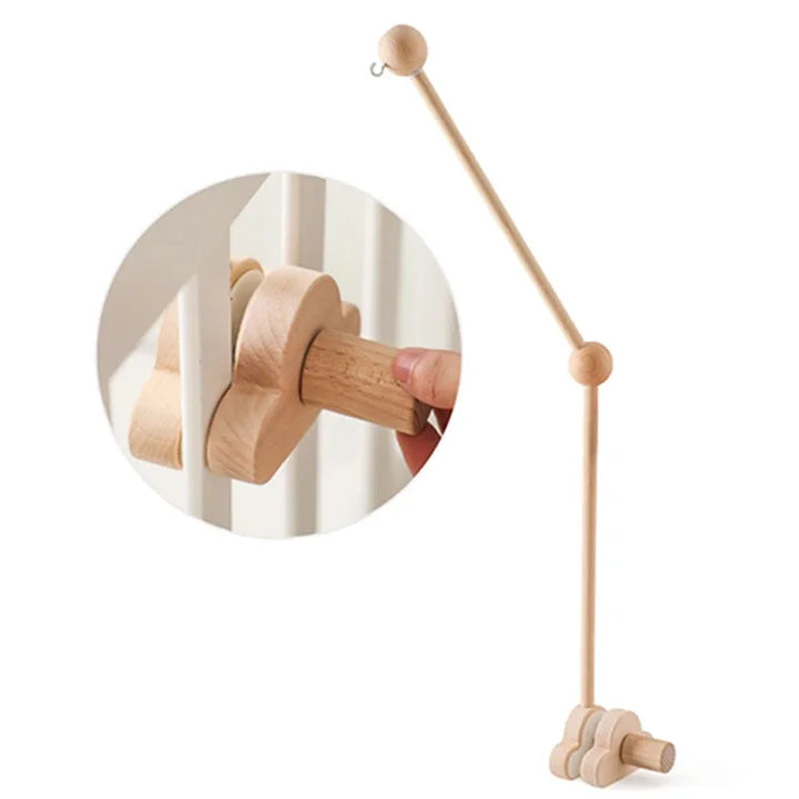 Suporte de Berço para Brinquedos Pendentes em Madeira Ama Mamma - Ama Mamma