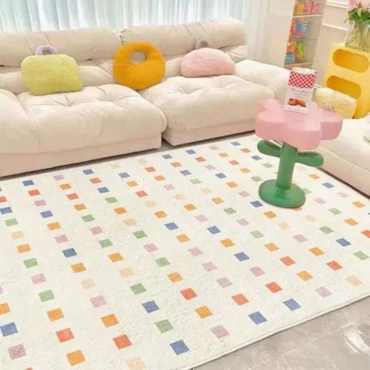 Tapete Geométrico de Pelúcia para Quarto e Sala Ama Mamma - Ama Mamma