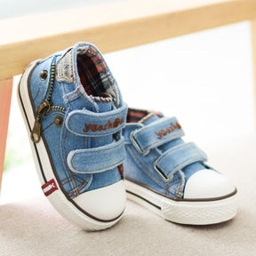 Tênis Infantil Jeans Cano Alto