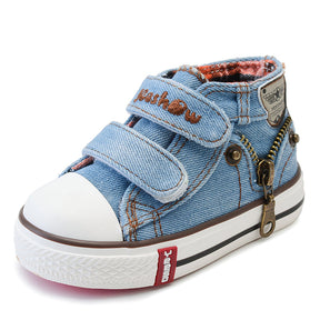 Tênis Infantil Jeans Cano Alto