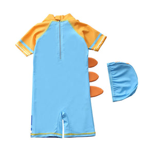 Macaquinho de Praia Infantil Manga Curta Dino Astronauta - Ama Mamma