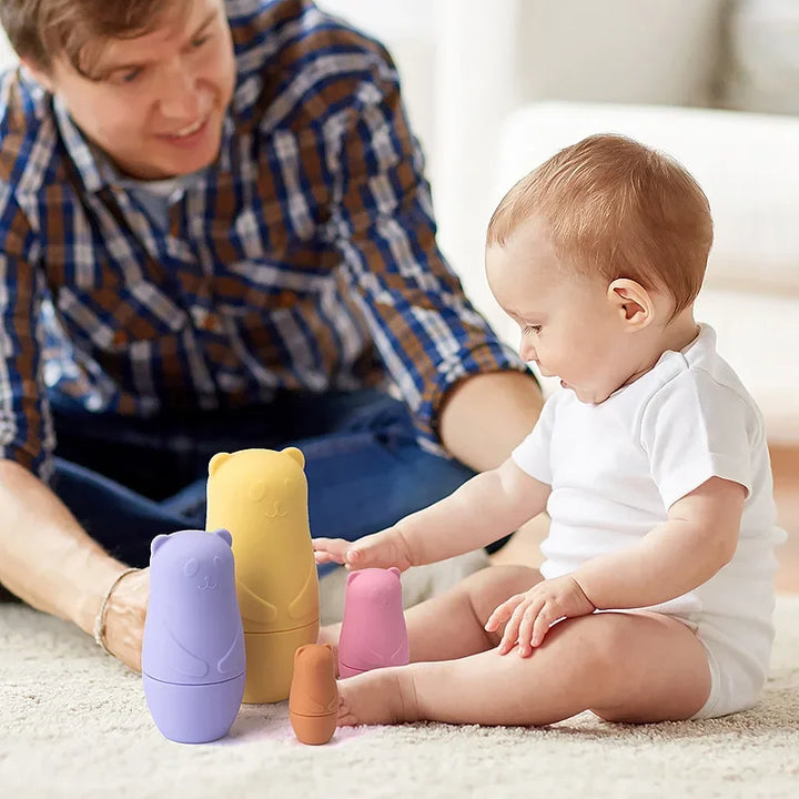 Ursinha Matrioska de Silicone Segura e Divertida Ama Mamma - Ama Mamma