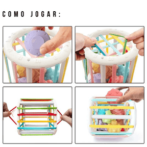 Brinquedos Montessoriano | Blocos de Forma Colorida - 0~36 meses