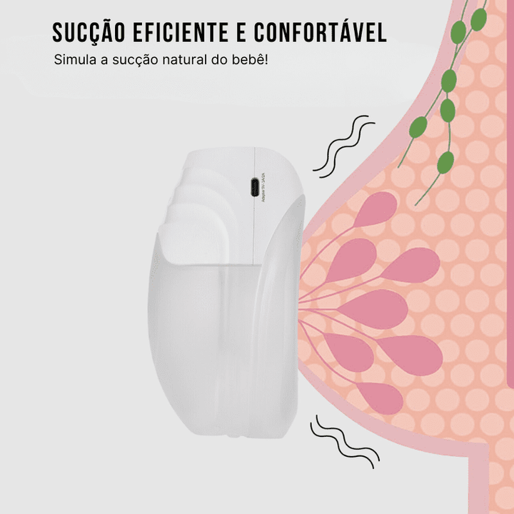 Bombinha de Tirar Leite Elétrica 180ml + 10 Sacos Armazenamento Leite - Ama Mamma