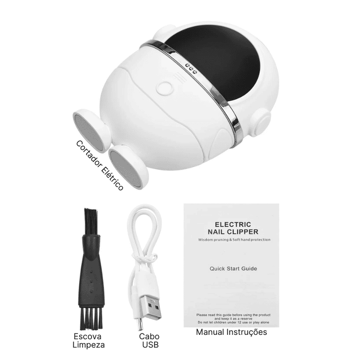 Cortador de Unhas Elétrico para Crianças e Adultos - Ama Mamma
