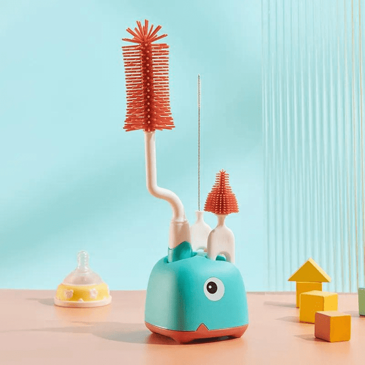 Escova de Mamadeira em Silicone | Kit 4 Peças - Ama Mamma