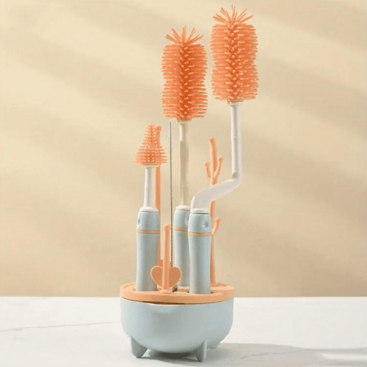 Escova de Mamadeira em Silicone | Kit 6 em 1 - Ama Mamma